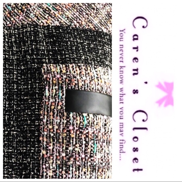 Carlisle Black Tweed Shift Mini Dress - Picture 5 of 8